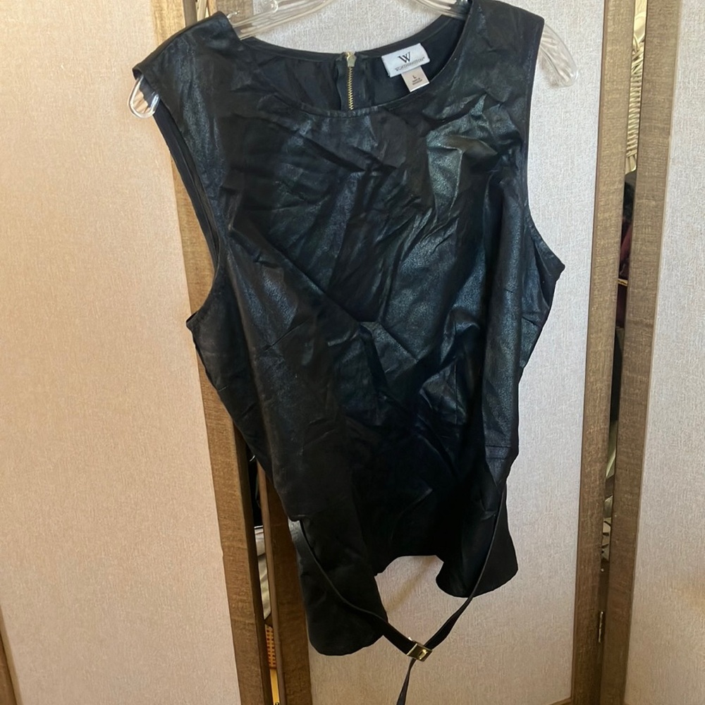 FINAL MARKDOWN Worthington Black Sleeveless top large